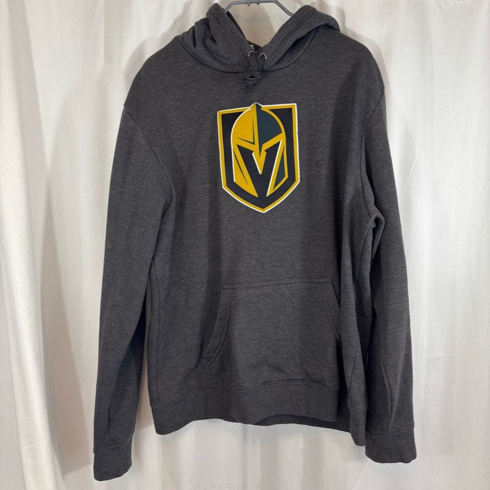 Men's Fanatics NHL Gray Vegas Golden Knights Hoodie Size Large